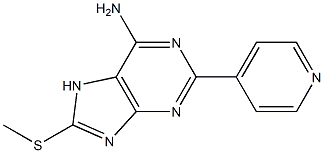  2-(4-Pyridinyl)-8-(methylthio)adenine