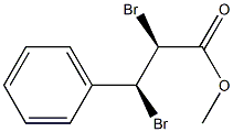 (2S,3S)-2,3-Dibromo-3-phenylpropanoic acid methyl ester Struktur