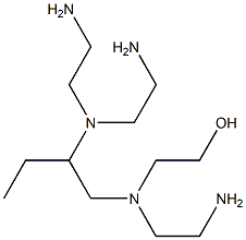 2-[N-(2-アミノエチル)-N-[2-[ビス(2-アミノエチル)アミノ]ブチル]アミノ]エタノール 化学構造式