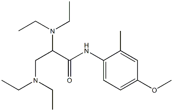 2,3-Bis(diethylamino)-N-(2-methyl-4-methoxyphenyl)propionamide|