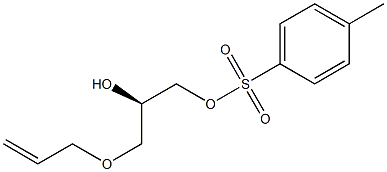 (R)-3-(2-プロペニルオキシ)プロパン-1,2-ジオール1-(4-メチルベンゼンスルホナート) 化学構造式