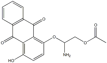 1-Amino-2-acetoxyethoxy-4-hydroxyanthraquinone Structure