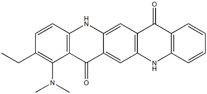 1-(Dimethylamino)-2-ethyl-5,12-dihydroquino[2,3-b]acridine-7,14-dione