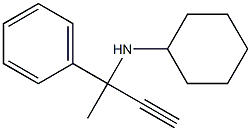 N-Cyclohexyl(3-phenyl-1-butyn-3-yl)amine Structure