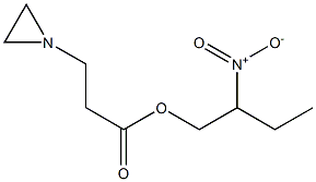 1-Aziridinepropionic acid 2-nitrobutyl ester Structure