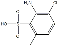 2-Amino-3-chloro-6-methylbenzenesulfonic acid Structure