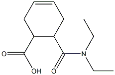 6-[(Diethylamino)carbonyl]-3-cyclohexene-1-carboxylic acid Structure