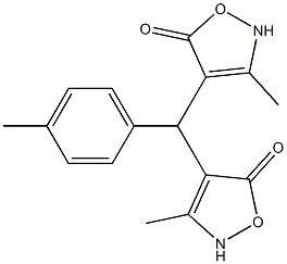 4,4'-[4-Methylphenylmethylene]bis[3-methylisoxazol-5(2H)-one],,结构式