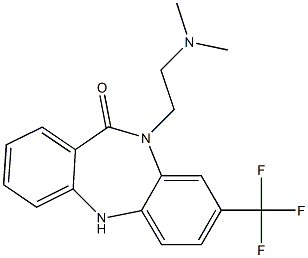 10,11-Dihydro-10-[2-(dimethylamino)ethyl]-8-trifluoromethyl-5H-dibenzo[b,e][1,4]diazepin-11-one Structure