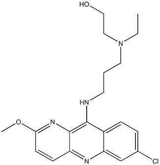 2-[[3-[(7-Chloro-2-methoxybenzo[b]-1,5-naphthyridin-10-yl)amino]propyl]ethylamino]ethanol Structure