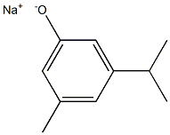 Sodium 3-isopropyl-5-methylphenolate Struktur