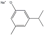 Sodium 3-isopropyl-5-methylphenolate 结构式