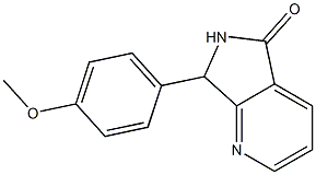 6,7-Dihydro-7-(4-methoxyphenyl)-5H-pyrrolo[3,4-b]pyridin-5-one Structure