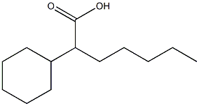 2-Cyclohexylheptanoic acid Structure