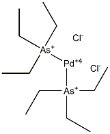 Bis(triethylarsonio)palladium(IV) dichloride 结构式