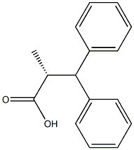 [R,(+)]-2-Methyl-3,3-diphenylpropionic acid,,结构式