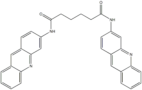 N,N'-Bis(acridin-3-yl)hexanediamide Structure