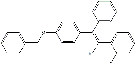 (Z)-1-[p-(Benzyloxy)phenyl]-2-bromo-2-(o-fluorophenyl)-1-phenylethene