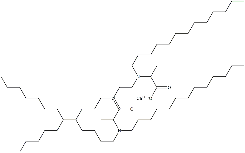 Bis[2-(ditridecylamino)propanoic acid]calcium salt Structure