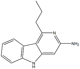 1-Propyl-5H-pyrido[4,3-b]indol-3-amine,,结构式