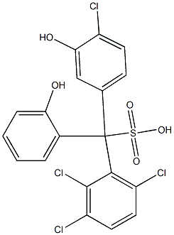  (4-Chloro-3-hydroxyphenyl)(2,3,6-trichlorophenyl)(2-hydroxyphenyl)methanesulfonic acid