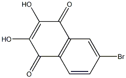 2,3-Dihydroxy-6-bromo-1,4-naphthoquinone,,结构式