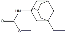 (5-Ethyladamantan-1-yl)thiocarbamic acid S-methyl ester 结构式