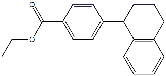 4-(テトラリン-1-イル)安息香酸エチル 化学構造式