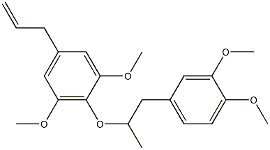 5-Allyl-1,3-dimethoxy-2-[[1-methyl-2-(3,4-dimethoxyphenyl)ethyl]oxy]benzene 结构式
