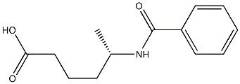 [S,(+)]-5-(Benzoylamino)hexanoic acid Structure