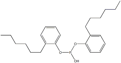 Phosphorous acid di(2-hexylphenyl) ester Structure