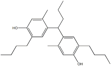 4,4'-Butylidenebis(3-methyl-6-butylphenol) Structure