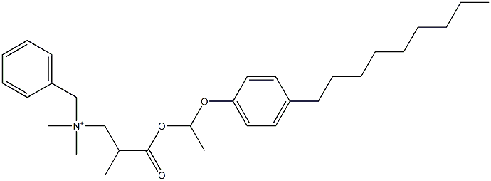 N,N-Dimethyl-N-benzyl-N-[2-[[1-(4-nonylphenyloxy)ethyl]oxycarbonyl]propyl]aminium 结构式