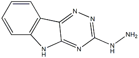 1-(5H-1,2,4-トリアジノ[5,6-b]インドール-3-イル)ヒドラジン 化学構造式