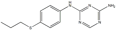 N-[4-(Propylthio)phenyl]-1,3,5-triazine-2,4-diamine Structure