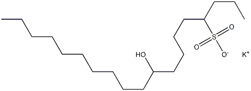 9-ヒドロキシノナデカン-4-スルホン酸カリウム 化学構造式