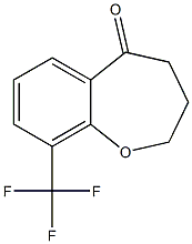 9-(Trifluoromethyl)-3,4-dihydro-1-benzoxepin-5(2H)-one 结构式