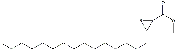 2,3-エピチオオクタデカン酸メチル 化学構造式