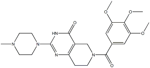 2-(4-Methylpiperazino)-6-(3,4,5-trimethoxybenzoyl)-5,6,7,8-tetrahydropyrido[4,3-d]pyrimidin-4(3H)-one