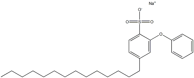2-フェノキシ-4-テトラデシルベンゼンスルホン酸ナトリウム 化学構造式