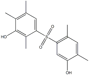 3,3'-Dihydroxy-2,4,4',5,6'-pentamethyl[sulfonylbisbenzene] Struktur