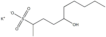 5-Hydroxydecane-2-sulfonic acid potassium salt Struktur