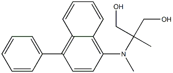 2-[(4-Phenyl-1-naphthalenyl)methylamino]-2-methyl-1,3-propanediol,,结构式
