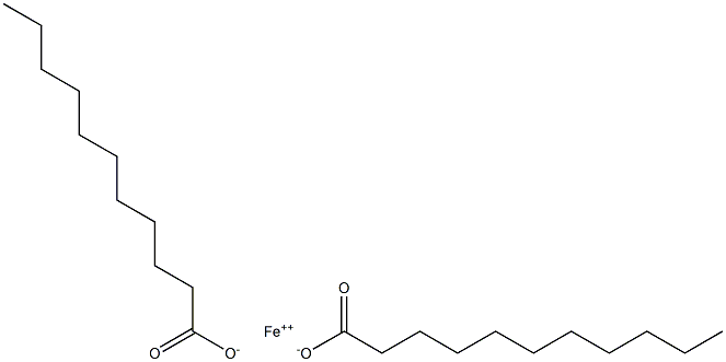 Diundecanoic acid iron(II) salt Structure