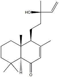 13-Hydroxy-7,14-labdadien-6-one Struktur