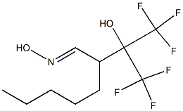 2-[2,2,2-Trifluoro-1-hydroxy-1-(trifluoromethyl)ethyl]heptanal oxime,,结构式