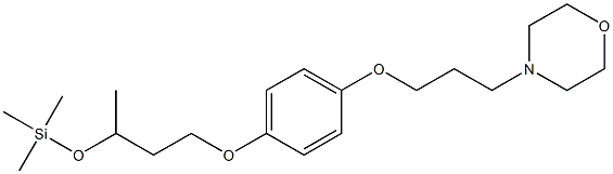 4-[3-[4-(3-Trimethylsilyloxybutoxy)phenoxy]propyl]morpholine Structure