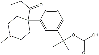 Carbonic acid 3-(1-methyl-4-propanoylpiperidin-4-yl)phenylisopropyl ester,,结构式