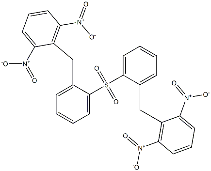 2,6-ジニトロベンジルフェニルスルホン 化学構造式