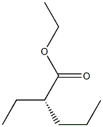 [S,(+)]-2-Ethylvaleric acid ethyl ester Struktur